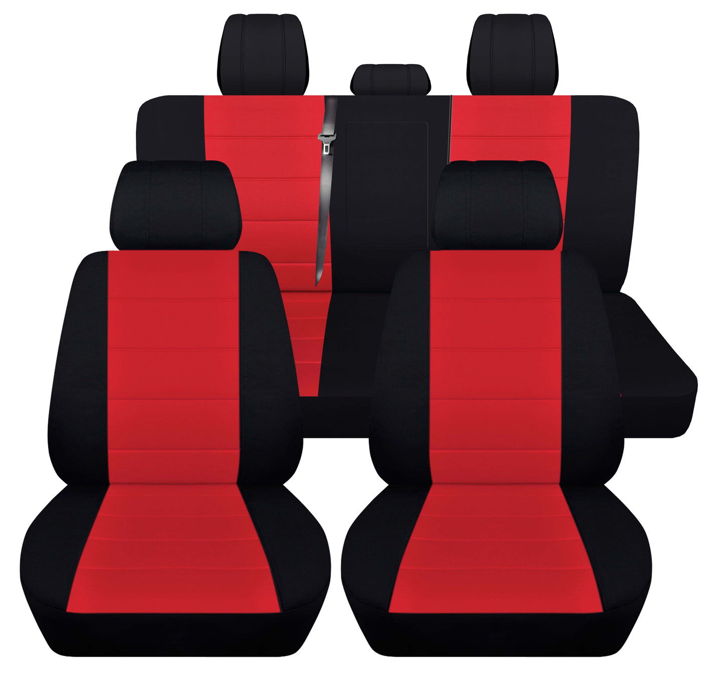 Dodge Ram Seat Covers - Two Tone Colored Seat Covers - Complete Set