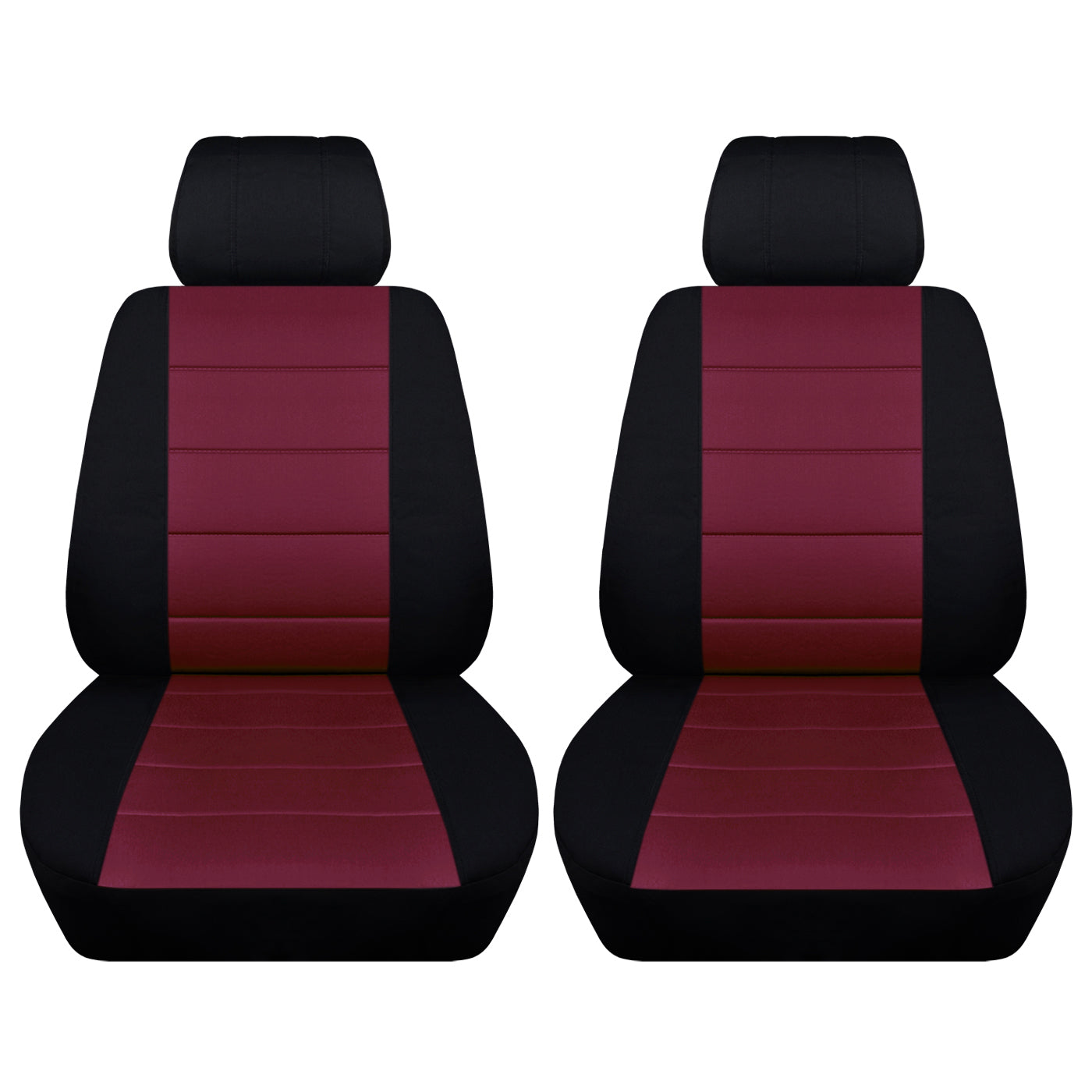 Two Front Seat Covers Two Tone Colors 10 Color Choices Fits Honda CR-V Side Airbag Friendly