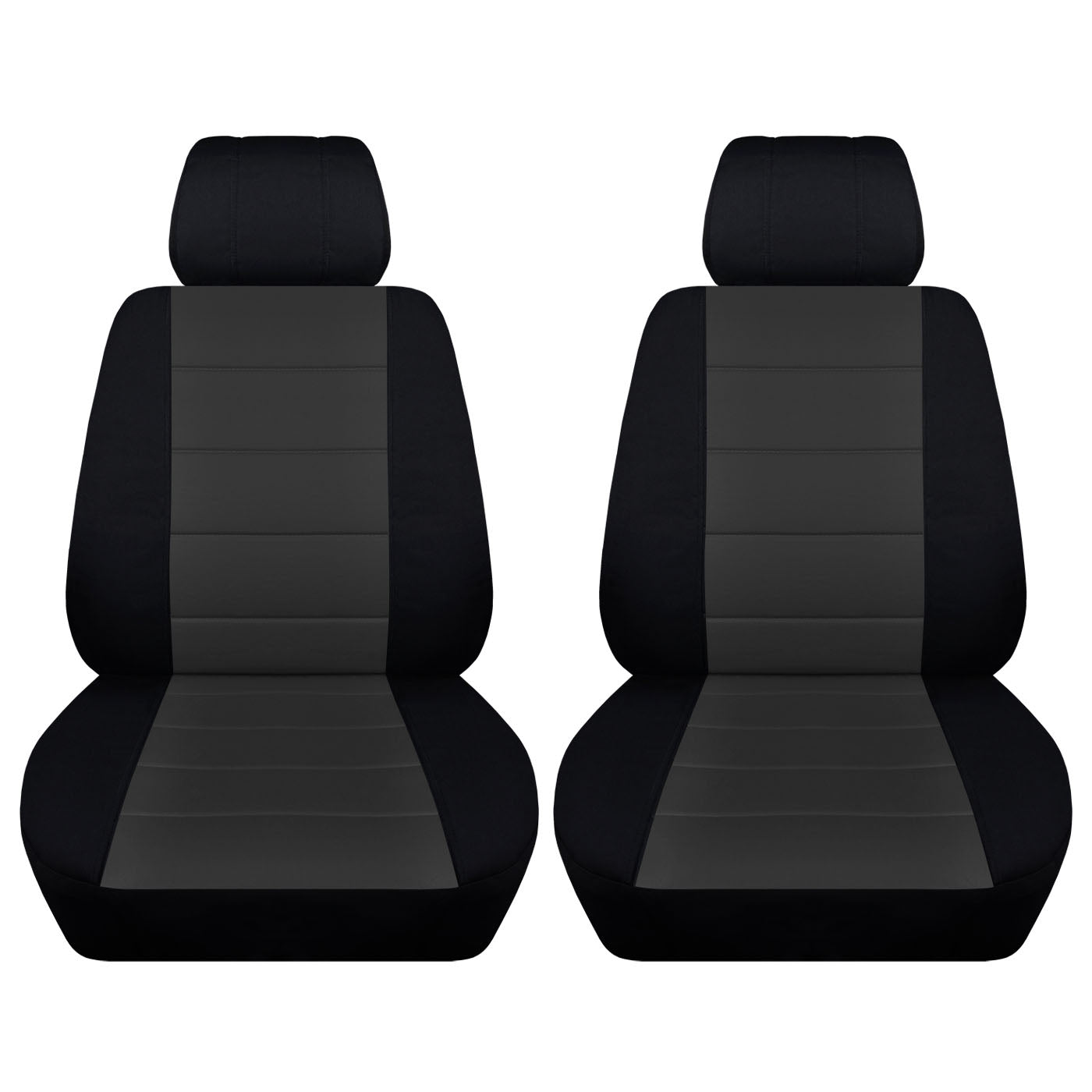 Two Front Seat Covers Two Tone Colors 10 Color Choices Fits Honda CR-V Side Airbag Friendly