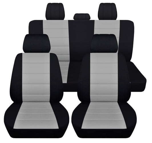 Dodge Ram Seat Covers - Two Tone Colored Seat Covers - Complete Set