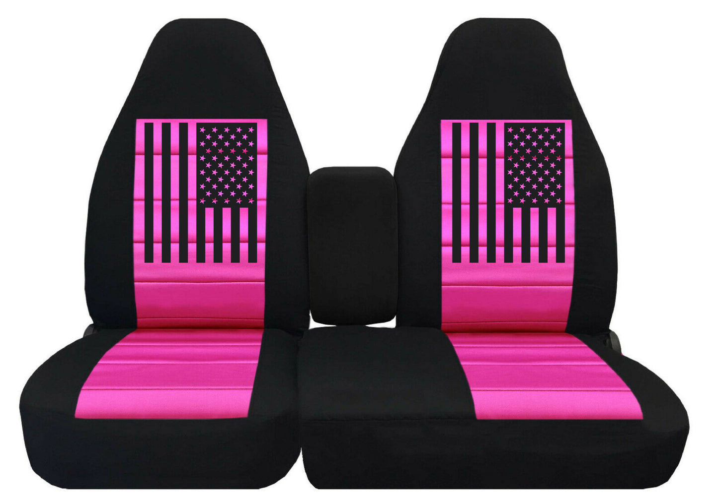 Ford Ranger Seat Covers with 60 40 Split (Console Cover Included) - American Flag