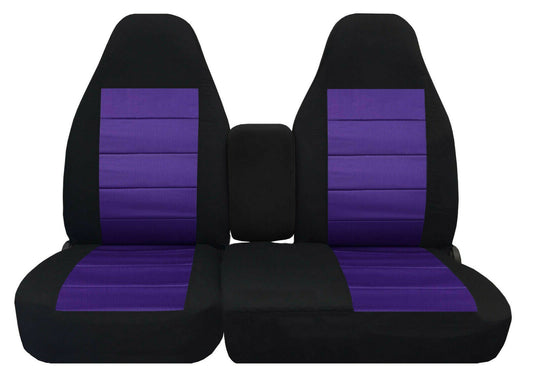 Ford Ranger Seat Covers  60 40 Split (Console Cover Included) - Two Tone Seat Covers