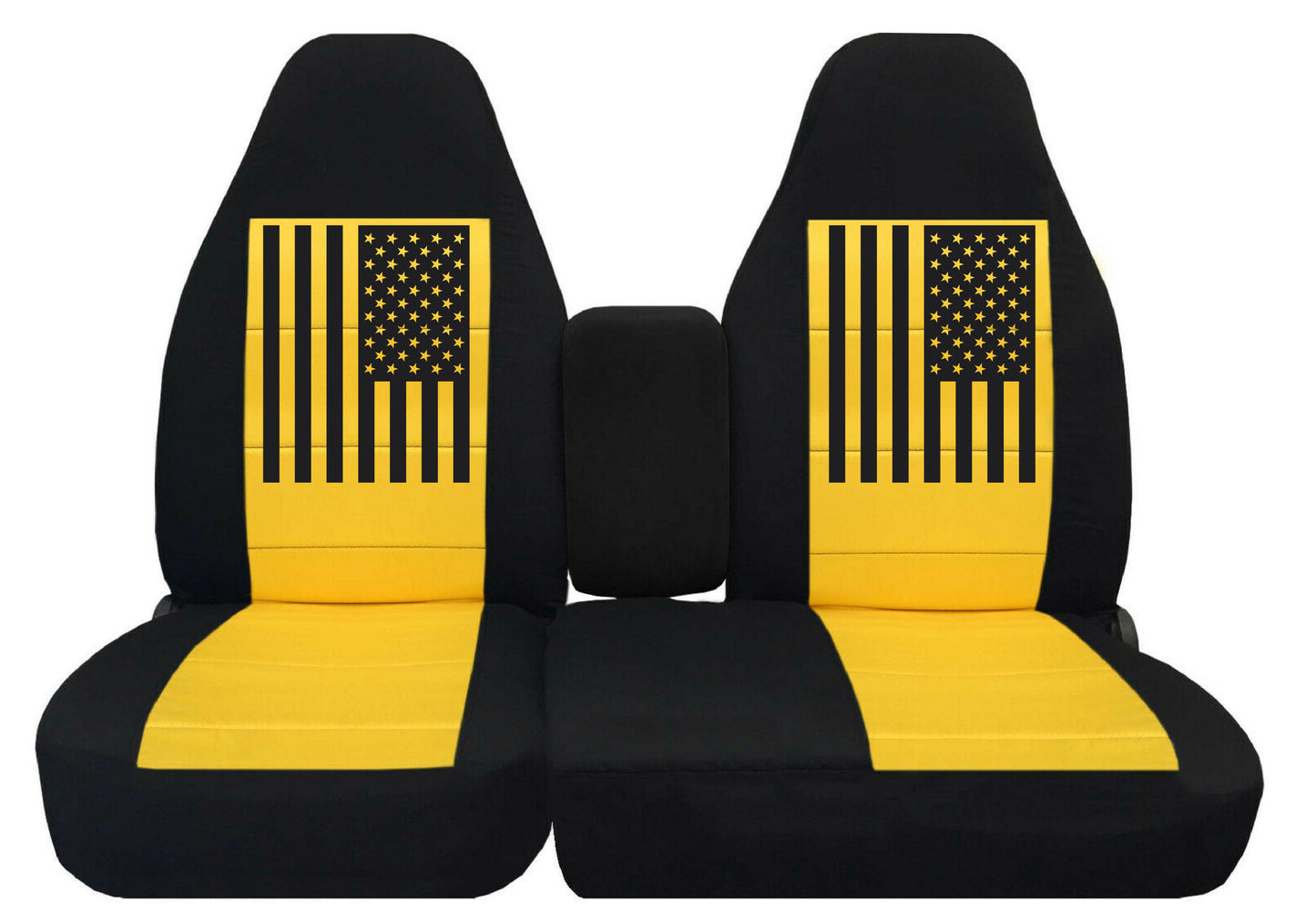 Ford Ranger Seat Covers with 60 40 Split (Console Cover Included) - American Flag