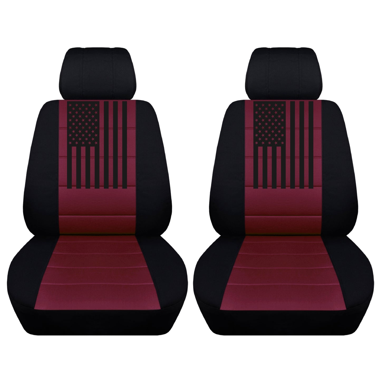 Water Repellant and Durable Toyota Tacoma Seat Covers for 2010 to 2020 Models, Comes With Customized American Flag Seat Cover Design