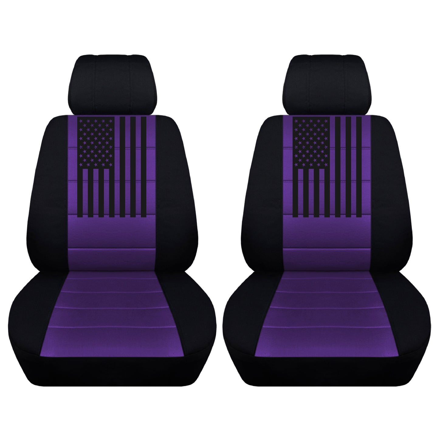 Water Repellant and Durable Toyota Tacoma Seat Covers for 2010 to 2020 Models, Comes With Customized American Flag Seat Cover Design