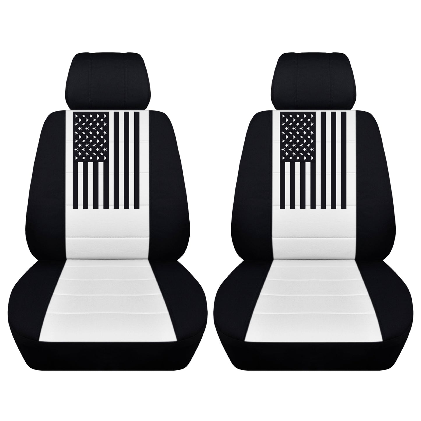 Water Repellant and Durable Toyota Tacoma Seat Covers for 2010 to 2020 Models, Comes With Customized American Flag Seat Cover Design