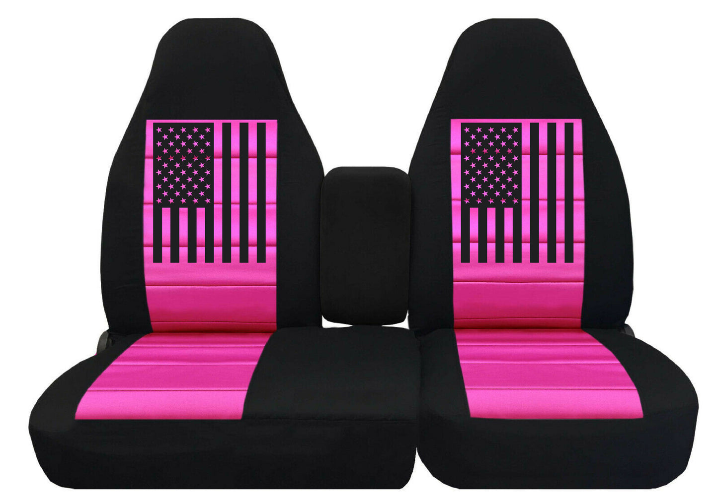 Fits Ford Ranger Seat Covers with 60 40 Split (Console Cover Included) - American Flag Seat Covers