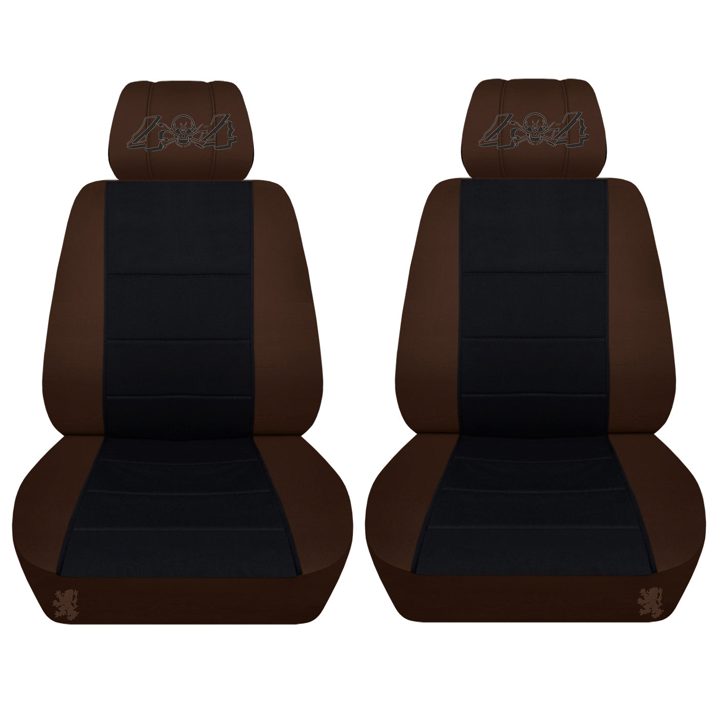 Dodge Ram Car Seat Covers - 4x4 Embroidered on Headrest Covers