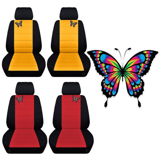 Fits Honda Civic Seat Covers  Embroidered Butterfly