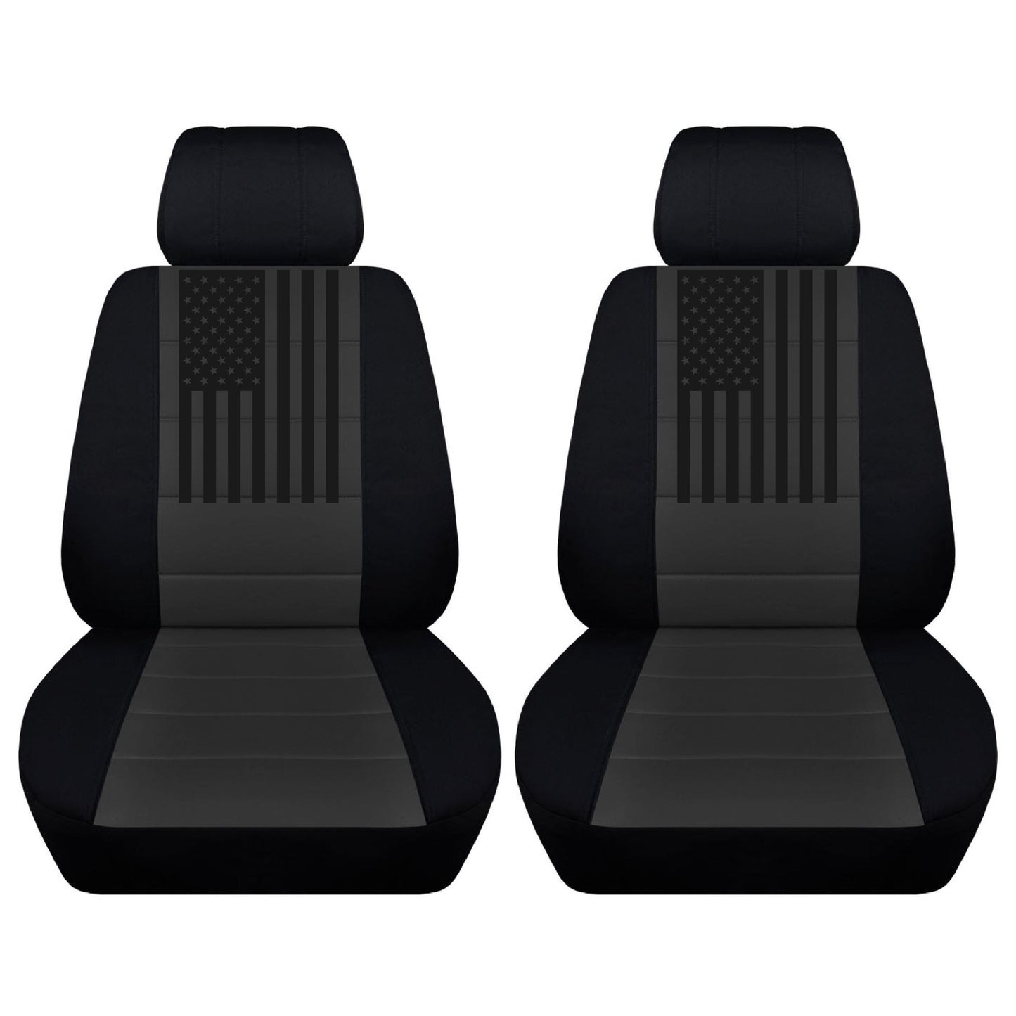 Dodge Ram Seat Covers - American Flag Design - Front Set