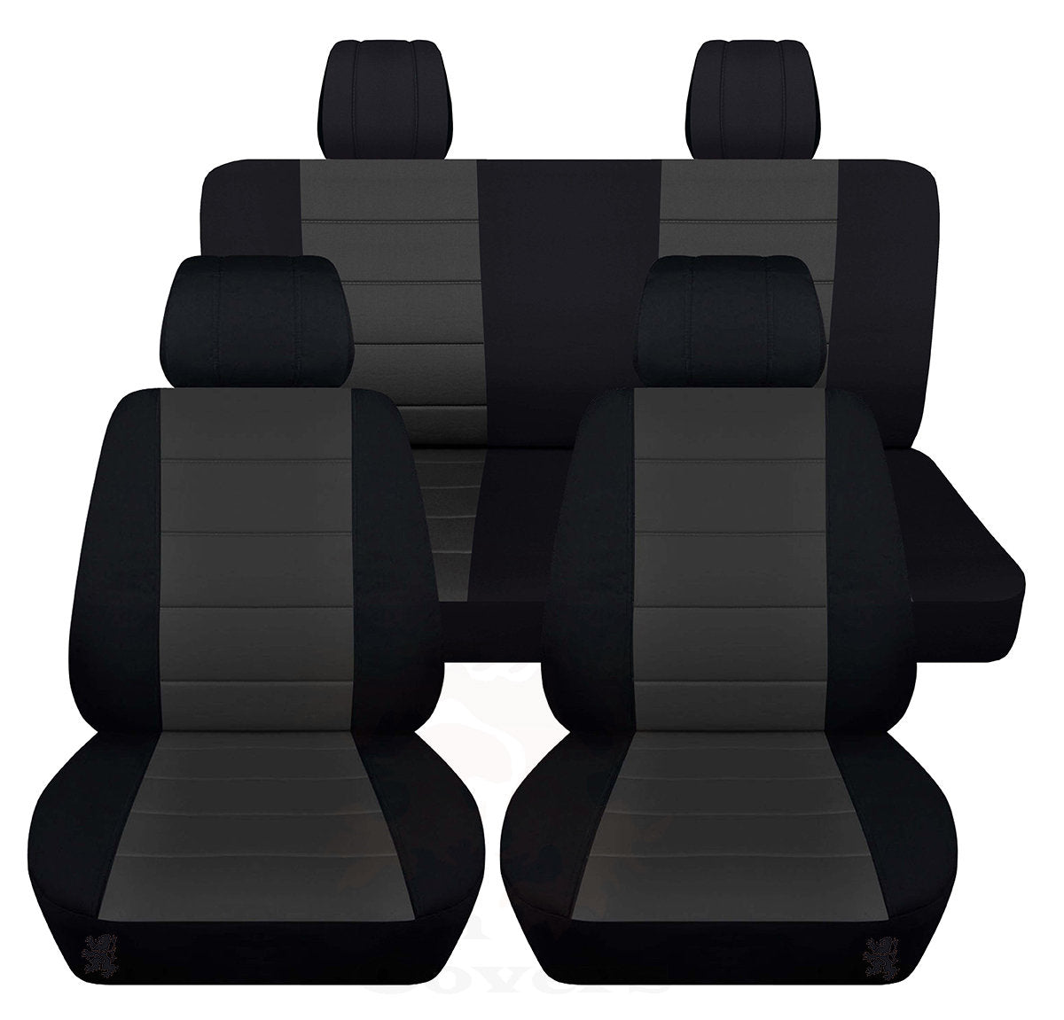 Jeep Wrangler JK Seat Covers - Front and Rear Seat Covers for 2011 to 2018 Jeep Wrangler JK - Airbag Friendly Water Repellant Car Seat Covers