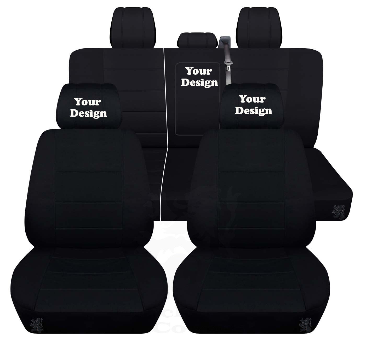 Truck Seat Covers for Ford F150 2015–2018 Embroidered Design (Your Choice) Car Seat Covers - Airbag Friendly