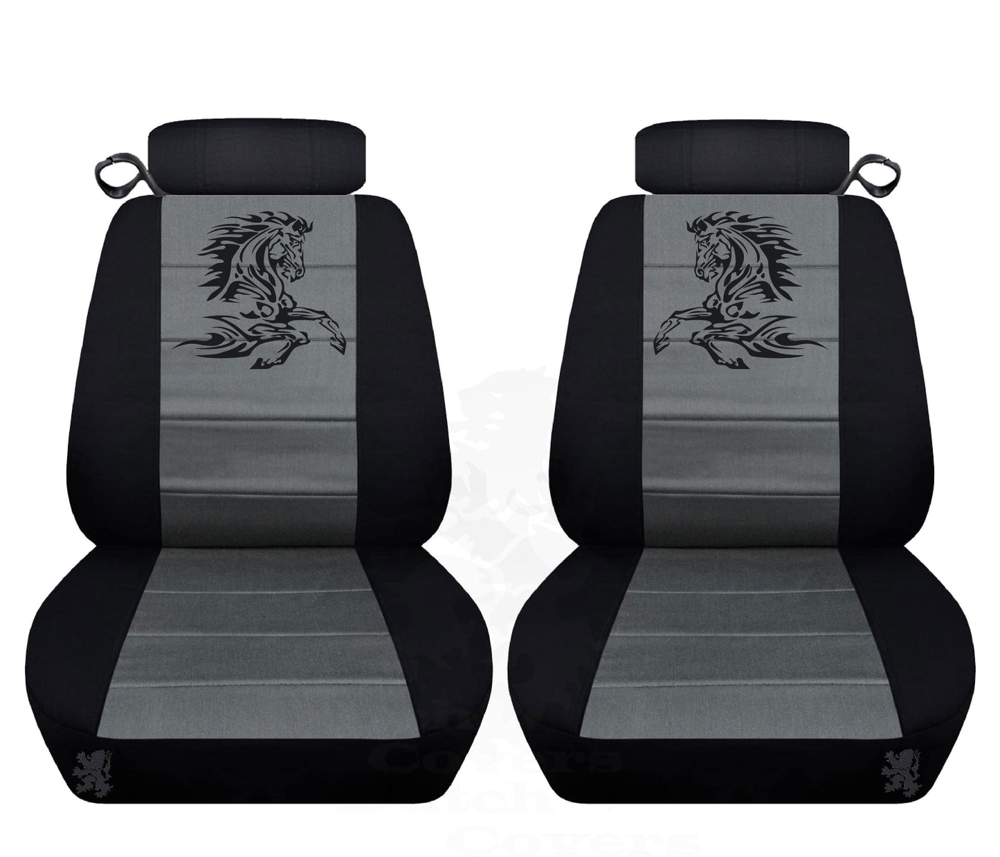 Ford Mustang Seat Covers Coupe or Convertible  Tribal Horse Image