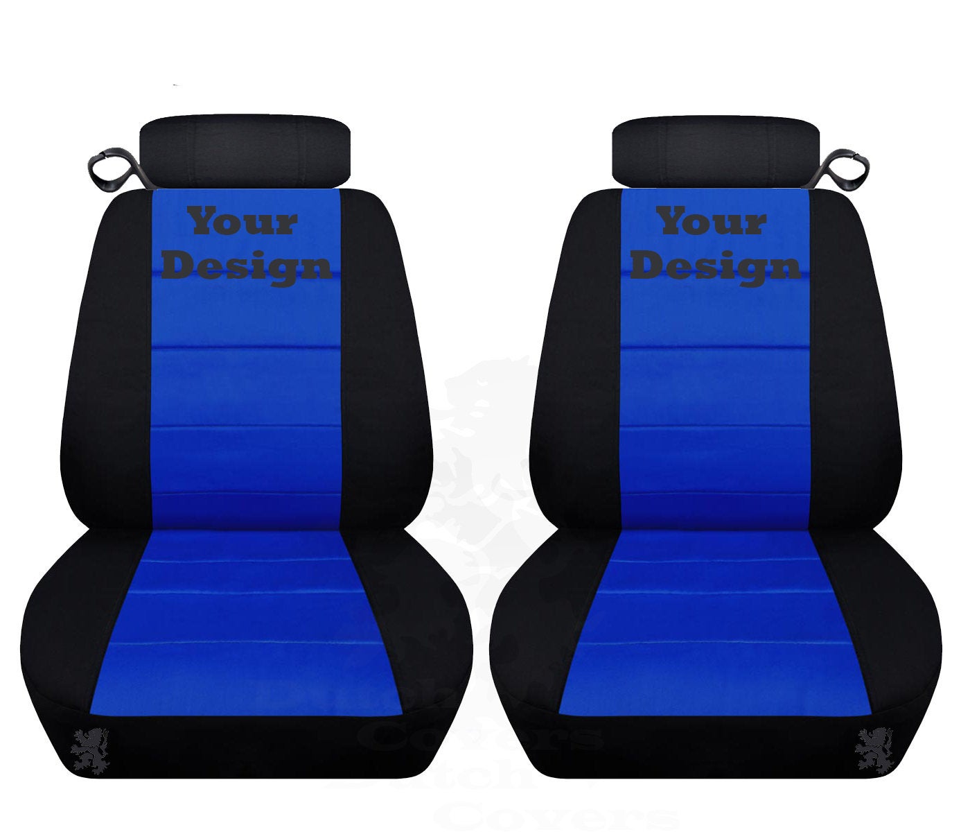 Ford Mustang Seat Covers  Coupe or Convertible  Embroidered Image on Insert