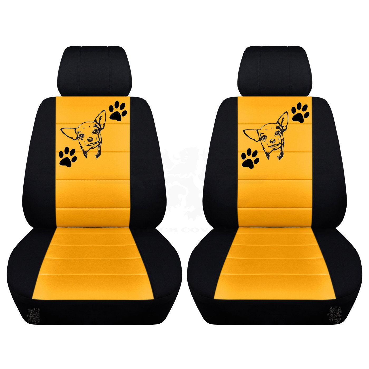 Jeep Wrangler JK Seat Covers - Front Bucket Seat Covers for 2011 to 2018 Jeep Wrangler JK - Airbag Friendly Chihuahua Car Seat Covers