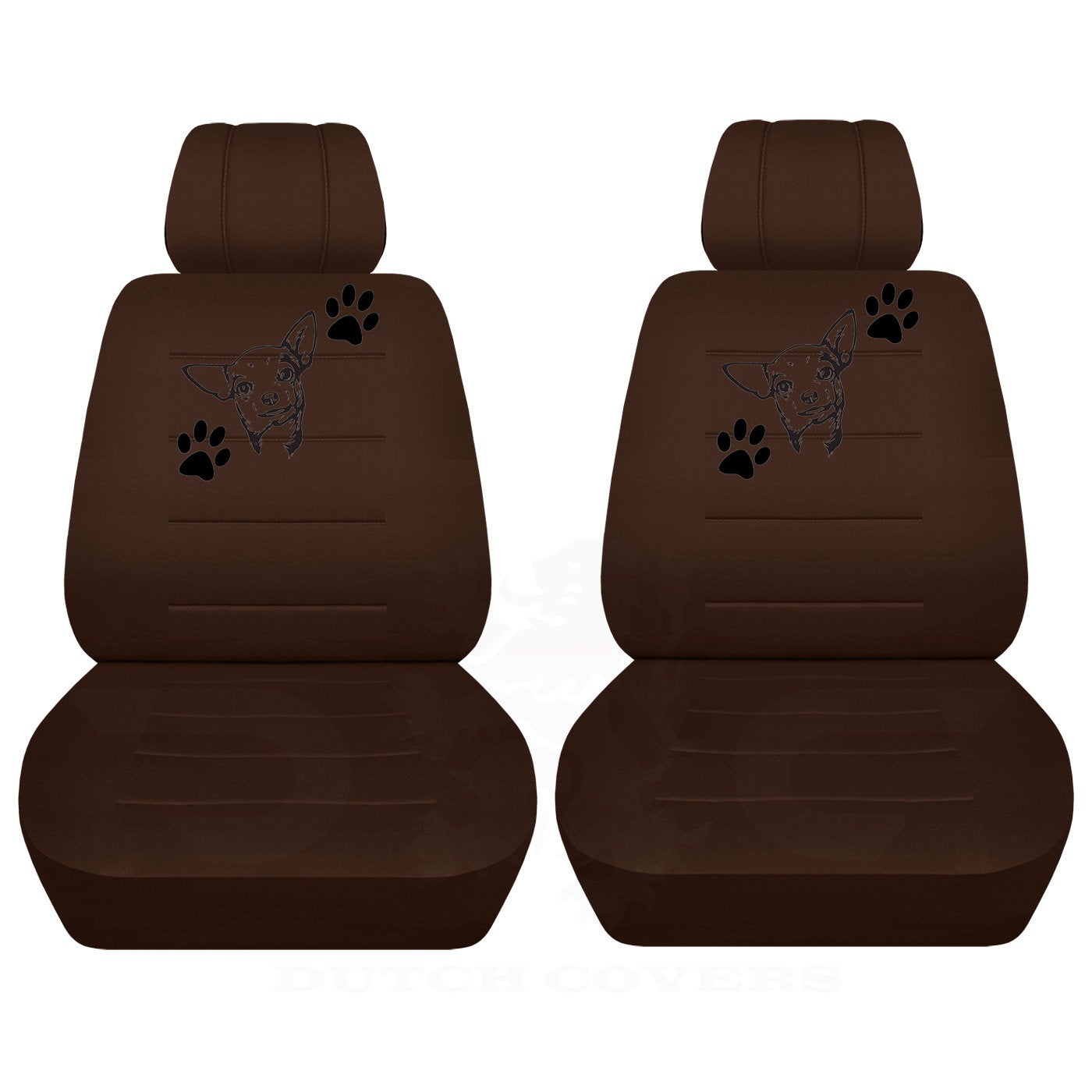 Jeep Wrangler JK Seat Covers - Front Bucket Seat Covers for 2011 to 2018 Jeep Wrangler JK - Airbag Friendly Chihuahua Car Seat Covers