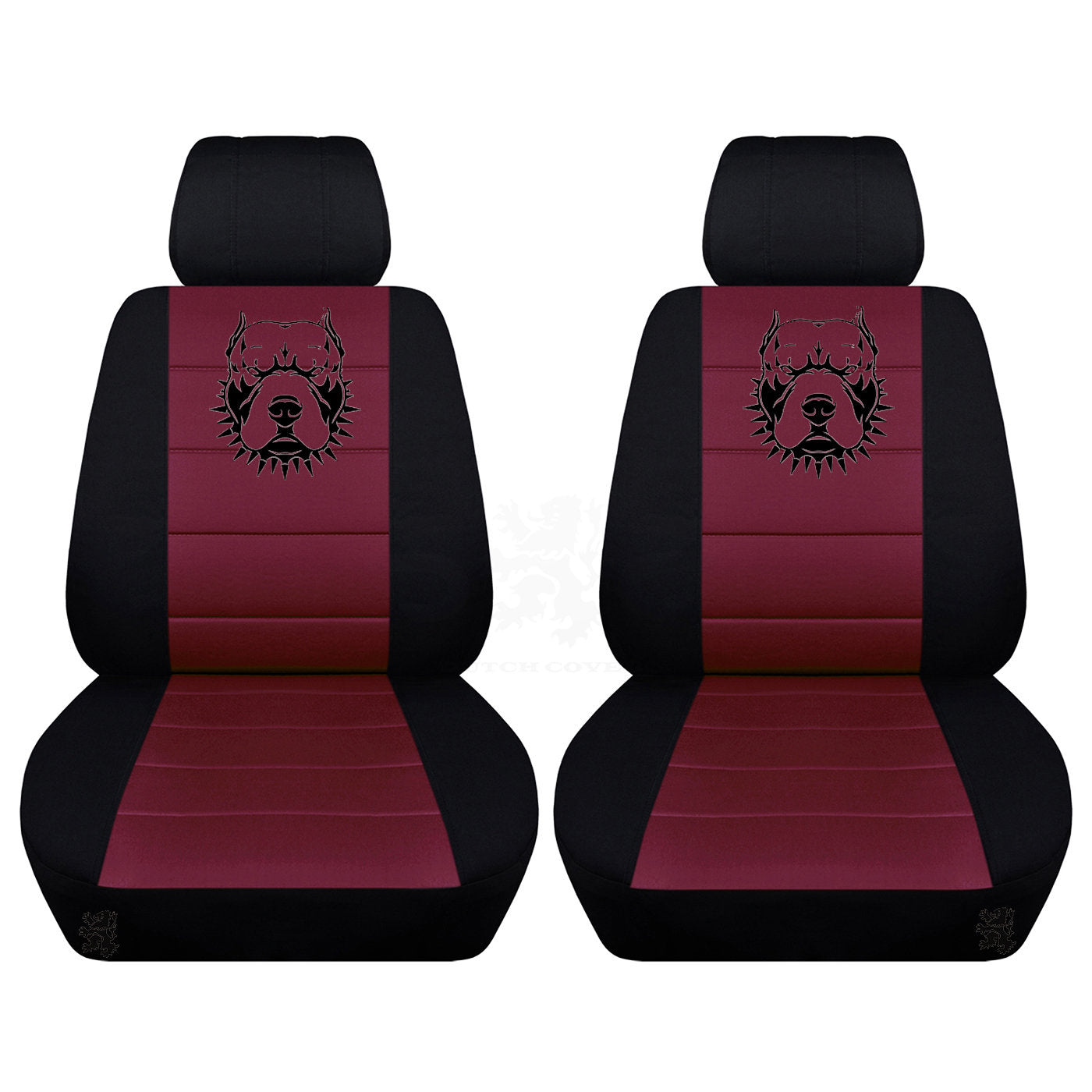 Seat Covers for Chevy Silverado - Front Bucket Chevy Seat Covers with a Pitbull Fits 2015 - 2018 Model