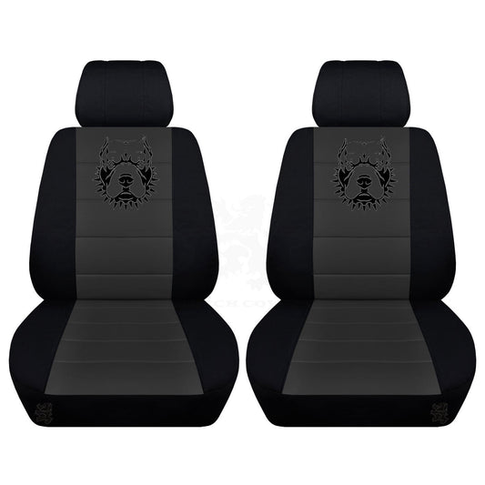 Jeep Wrangler JK Seat Covers - Front Bucket Seat Covers for 2011 to 2018 Jeep Wrangler JK - Airbag Friendly Pitbull Car Seat Covers