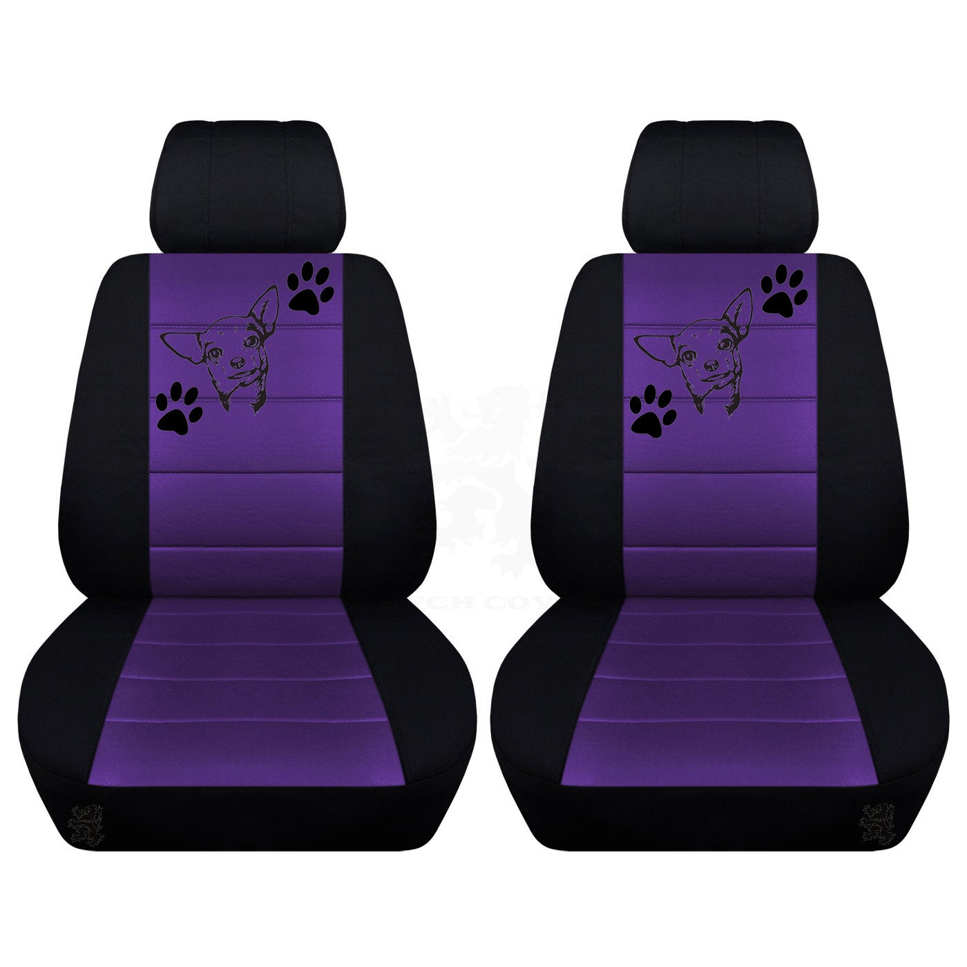 Ford Mustang Seat Covers  Chihuahua Image on Backrest