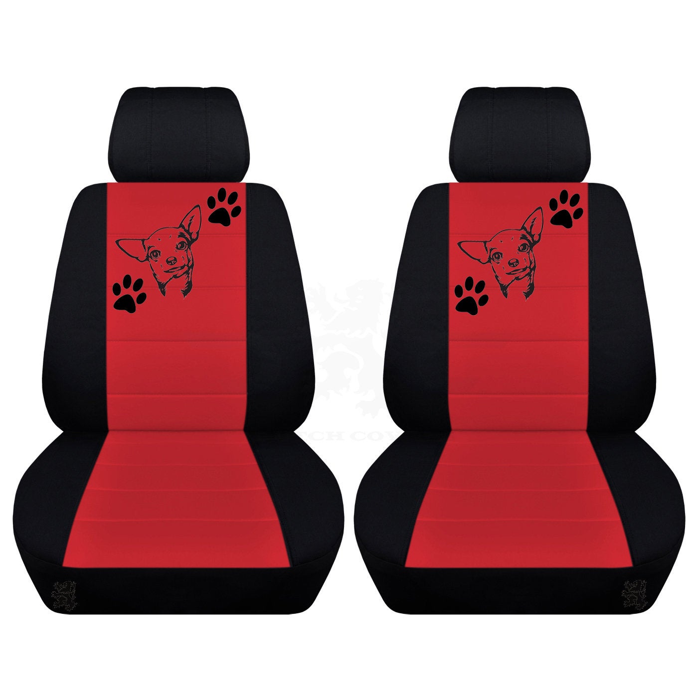 Ford Mustang Seat Covers  Chihuahua Image on Backrest