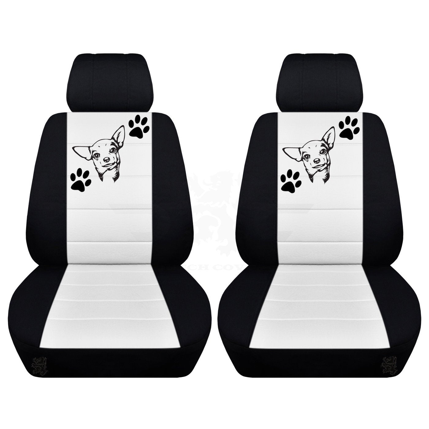 Ford Mustang Seat Covers  Chihuahua Image on Backrest