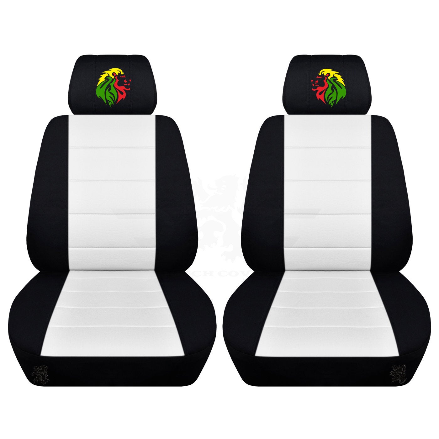 Ford Mustang Seat Covers - Embroidered Lion