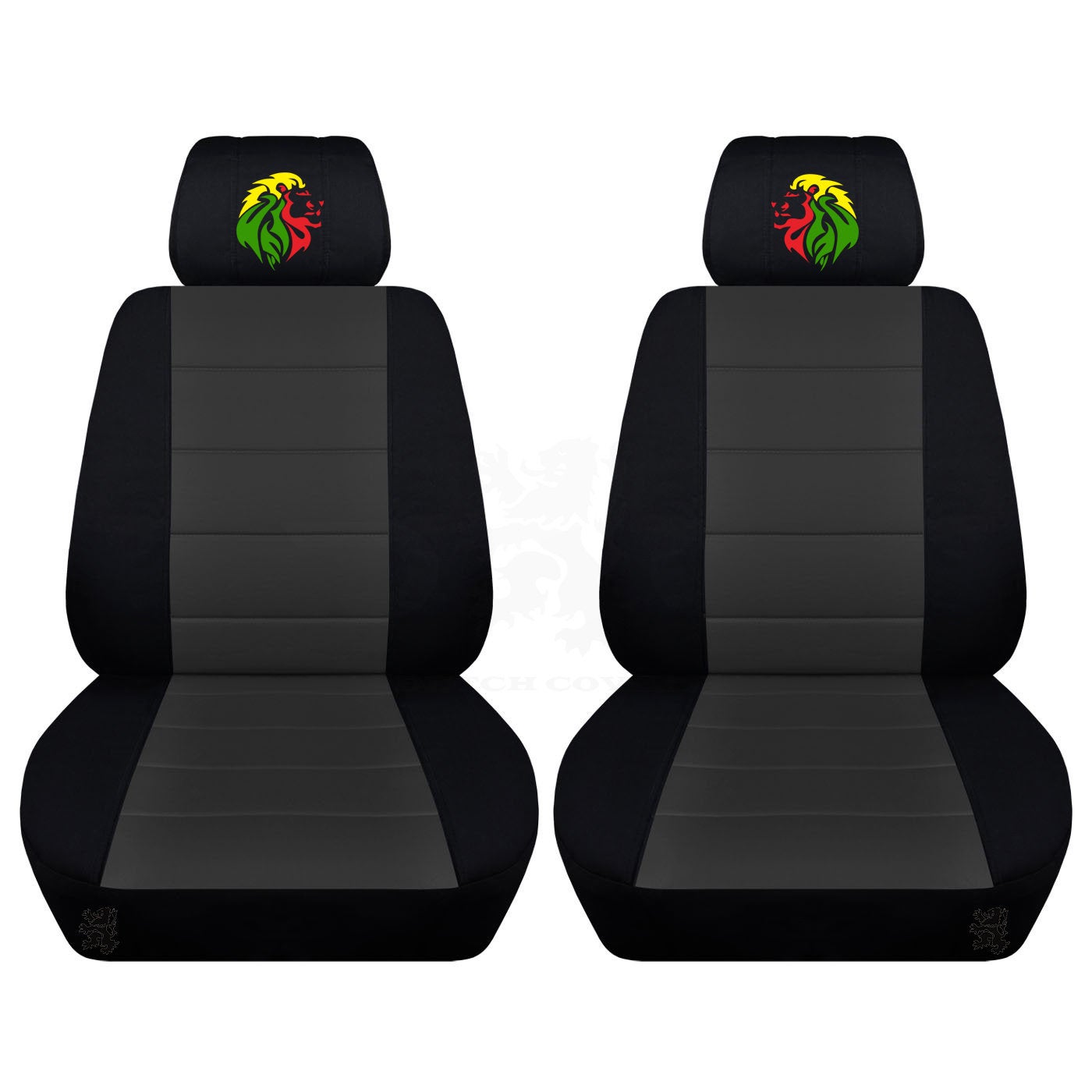 Ford Mustang Seat Covers - Embroidered Lion