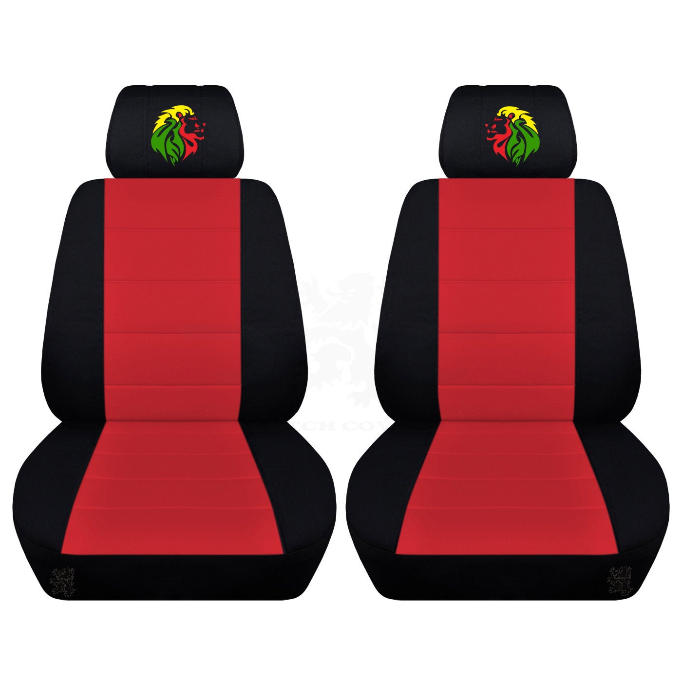 Ford Mustang Seat Covers - Embroidered Lion