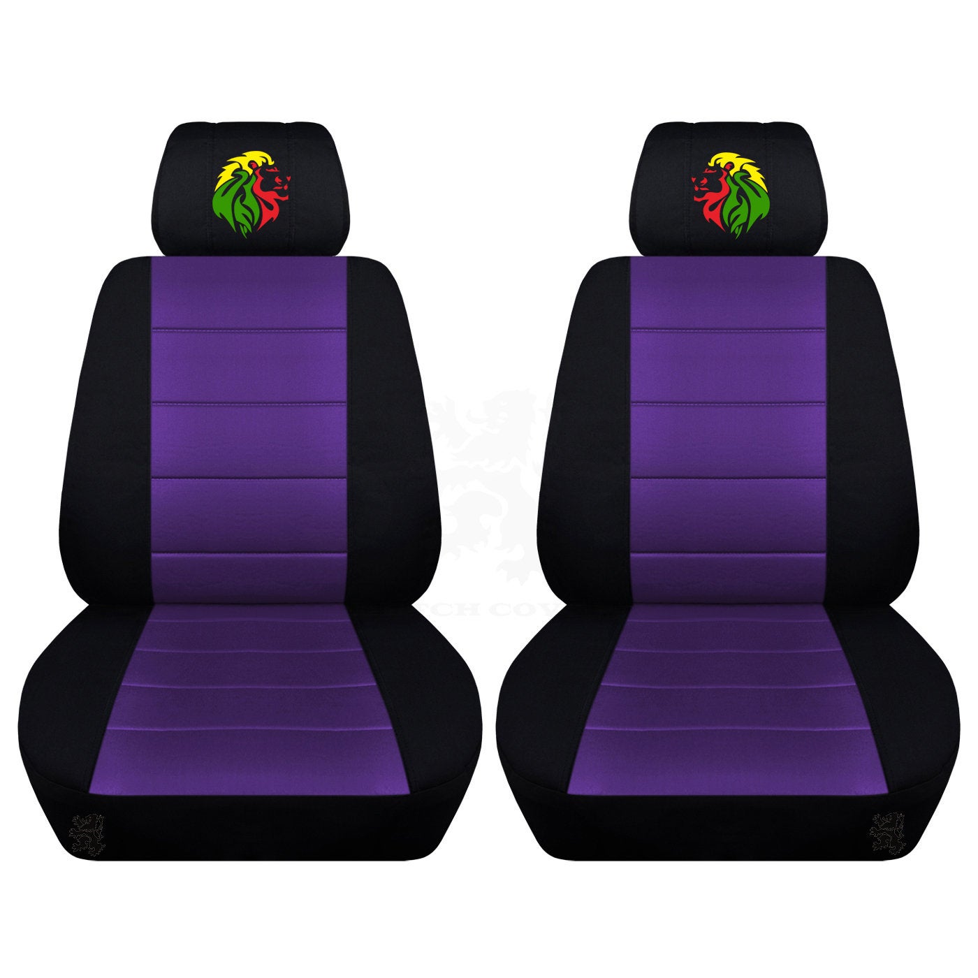 Ford Mustang Seat Covers - Embroidered Lion