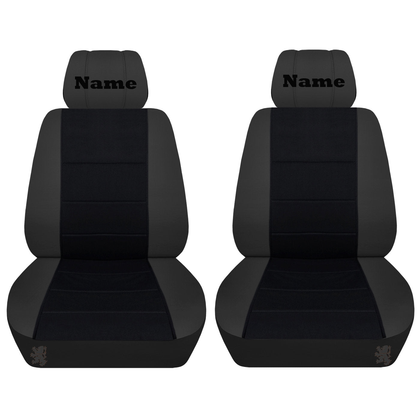 Dodge Ram Car Seat Covers - Your Choice of Name Embroidered on Headrest Covers