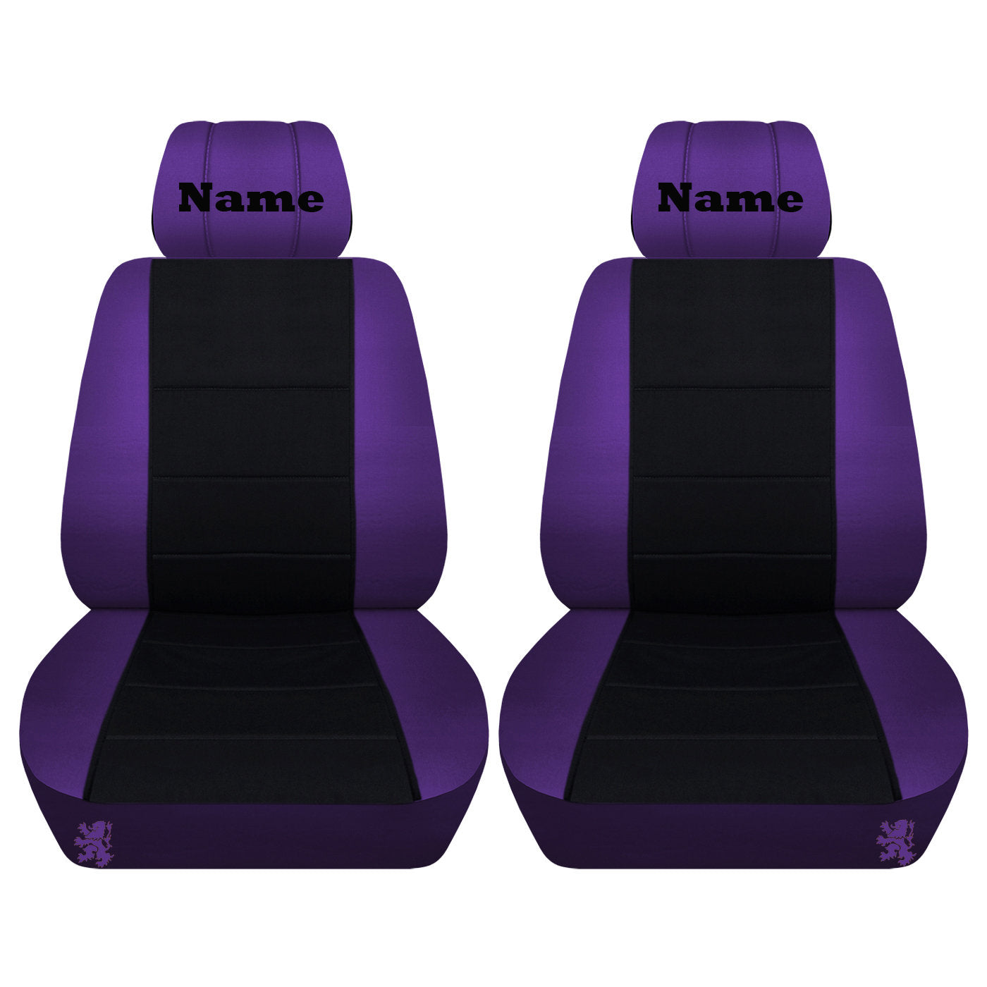 Dodge Ram Car Seat Covers - Your Choice of Name Embroidered on Headrest Covers