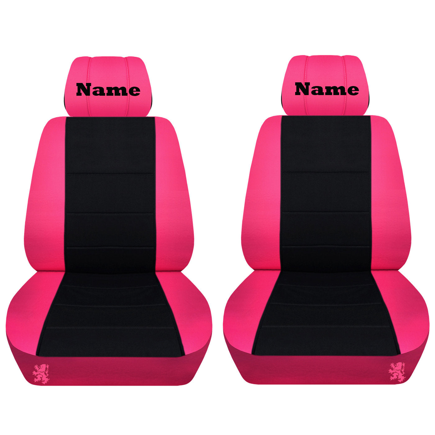 Dodge Ram Car Seat Covers - Your Choice of Name Embroidered on Headrest Covers