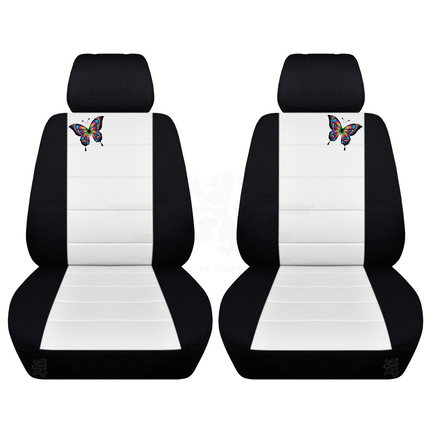 Ford Mustang Seat Covers Embroidered Butterfly on Backrest