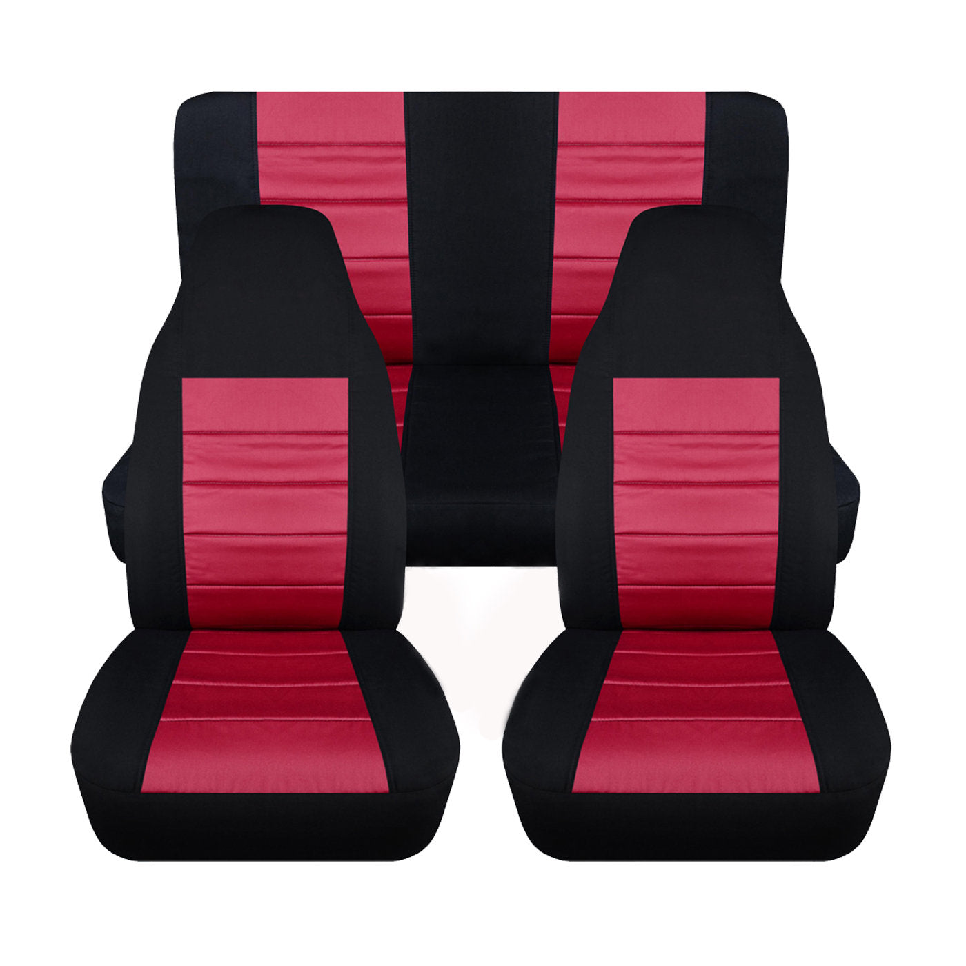 Jeep Wrangler TJ Seat Covers - Front and Rear Seat Covers for 2003 to 2006 Jeep Wrangler TJ  - Airbag Friendly Car Seat Covers