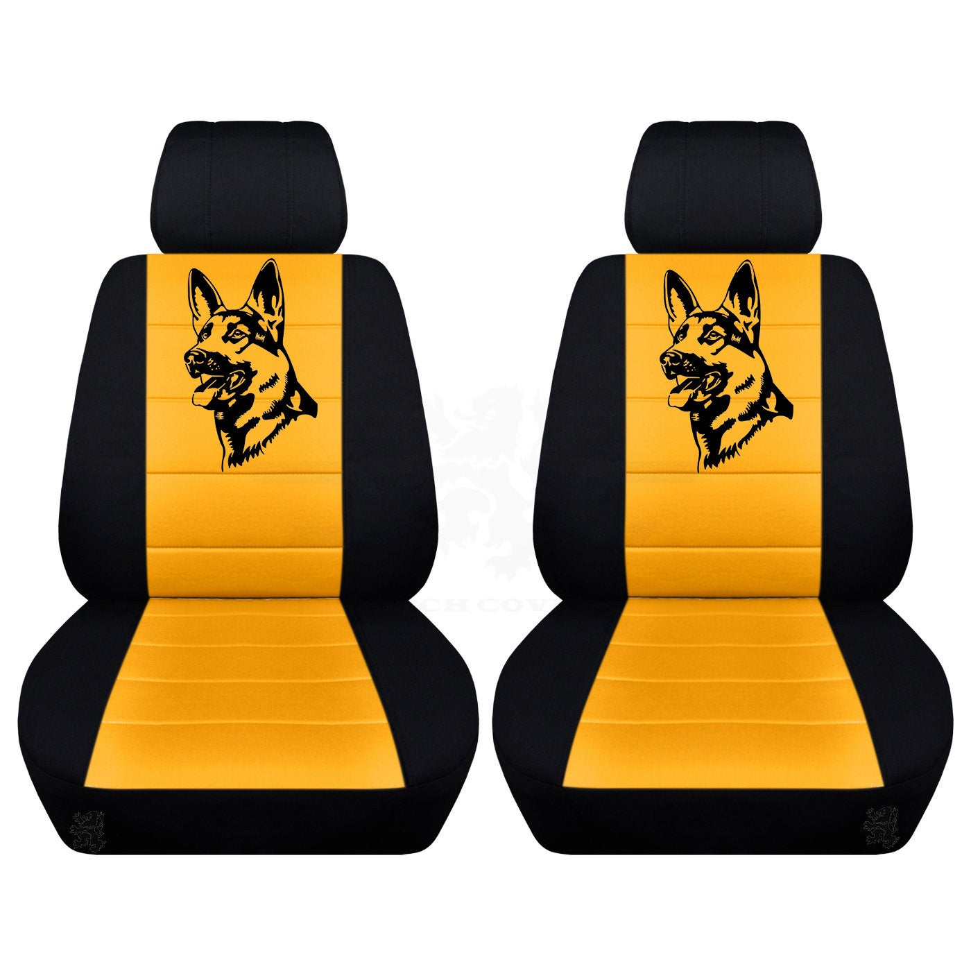 Jeep Wrangler JK Seat Covers - Front Bucket Seat Covers for 2011 to 2018 Jeep Wrangler JK - Airbag Friendly German Sheppard Car Seat Covers