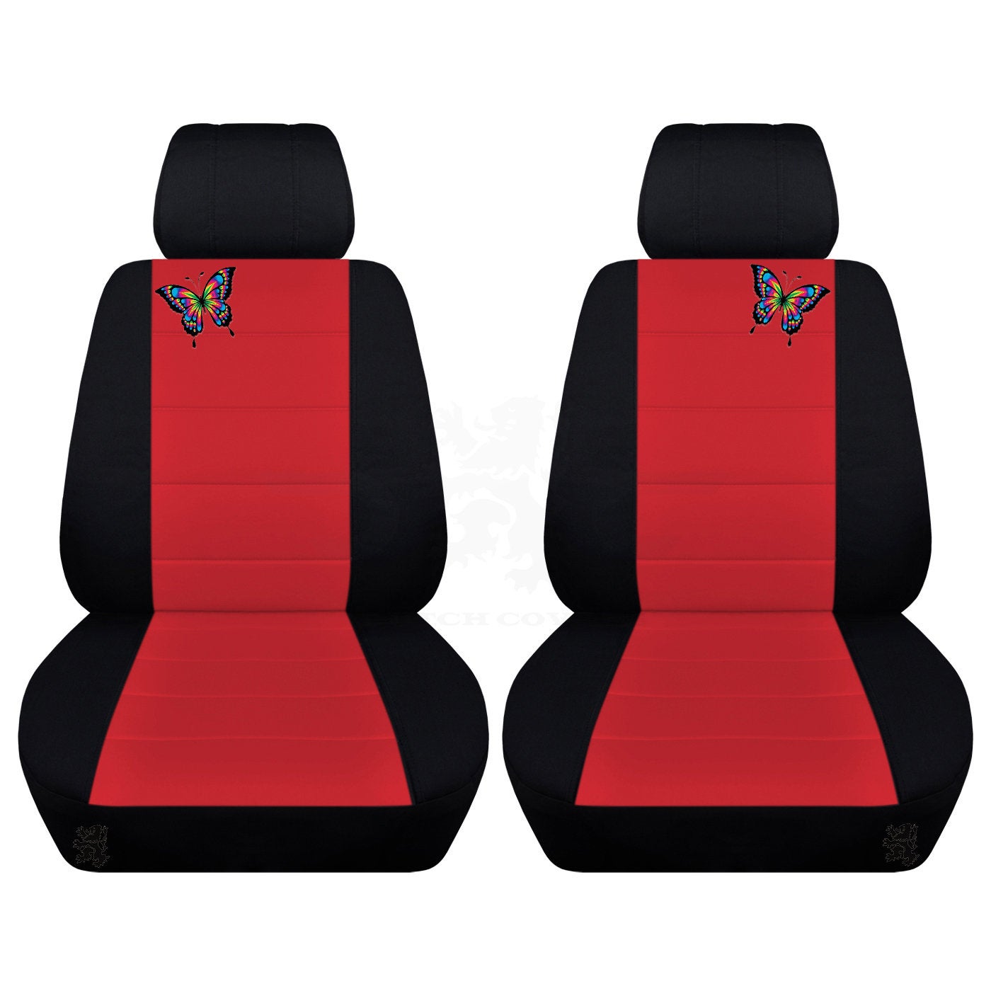 Seat Covers Fits 2011 to 2018 Jeep Wrangler JK Embroidered Butterfly ABF