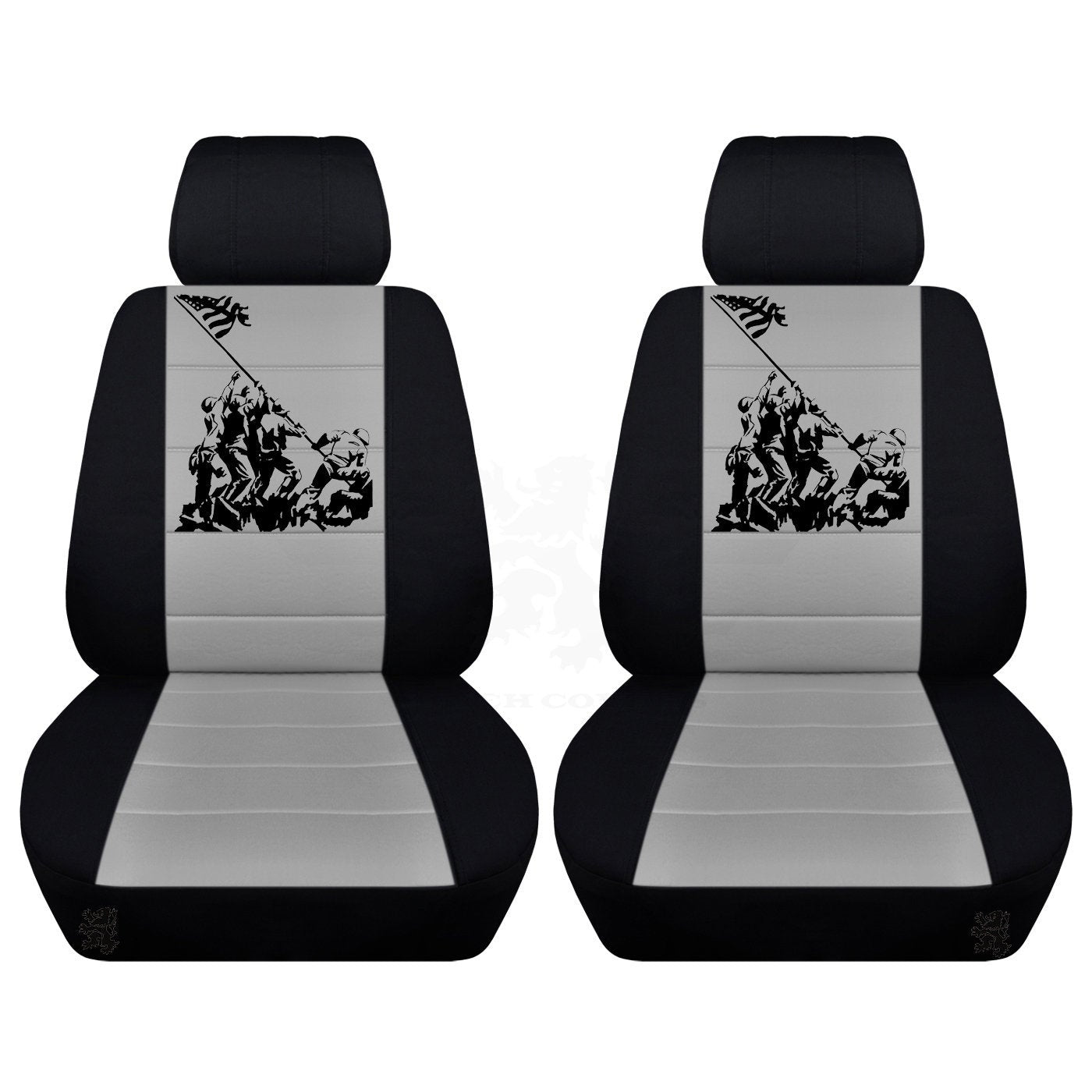 Dodge Ram Seat Covers - Iwo Jima on Backrest of Seat