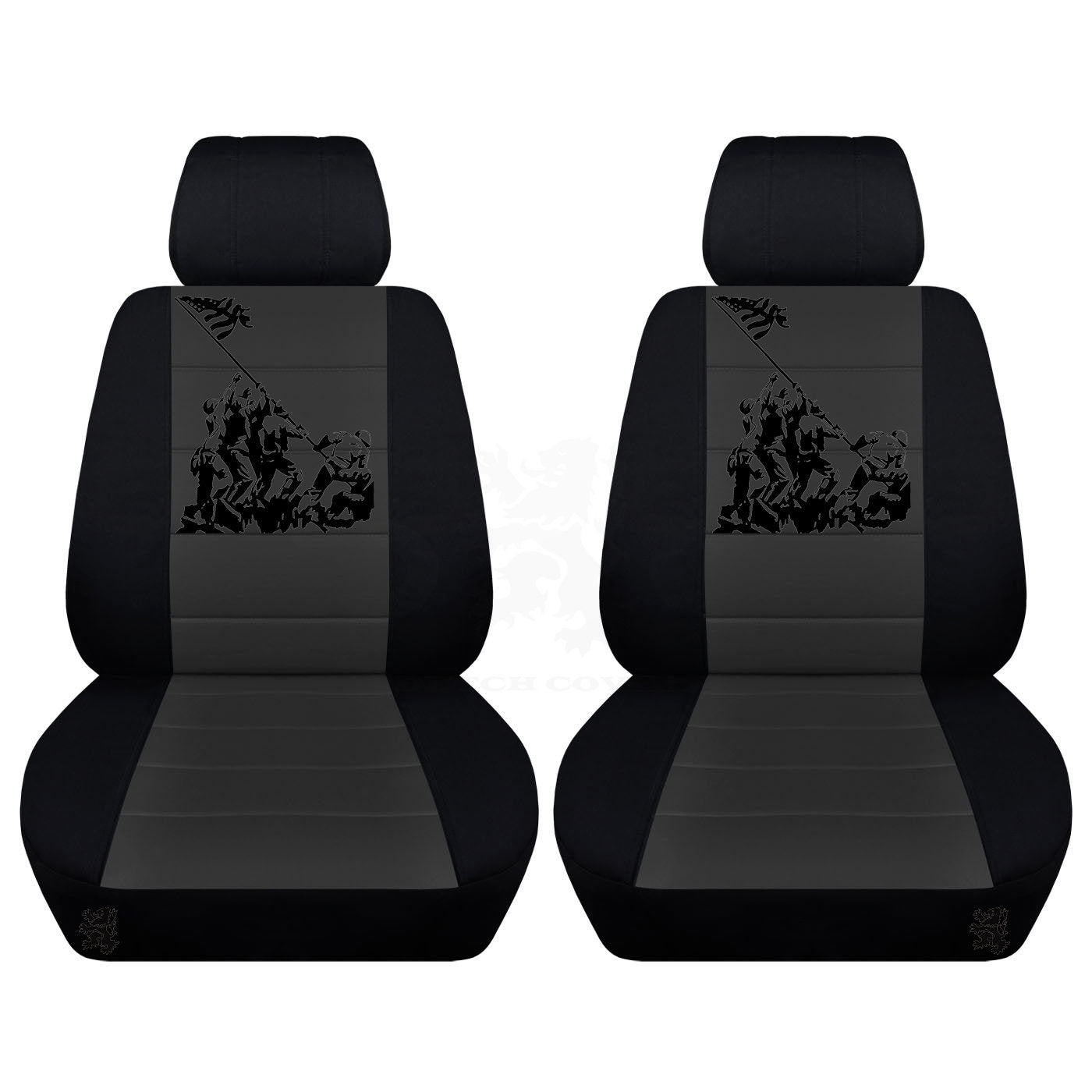 Truck Seat Covers for Ford F150 2015–2018 Dutch Designed Comfortable Patriotic Truck Seat Covers with an Iwo Jima Design