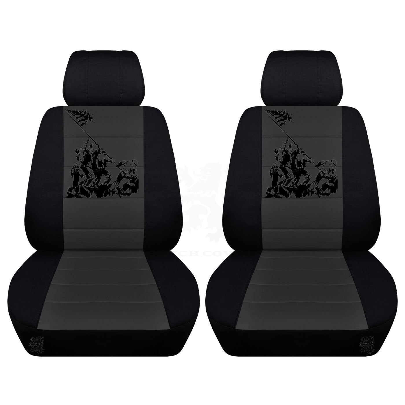 True Patriots Seat Covers Fits 2005 to 2010 Ford Mustang Separate Headrest Covers