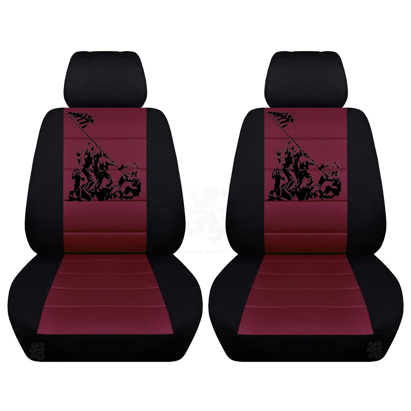 True Patriots Seat Covers Fits 2005 to 2010 Ford Mustang Separate Headrest Covers