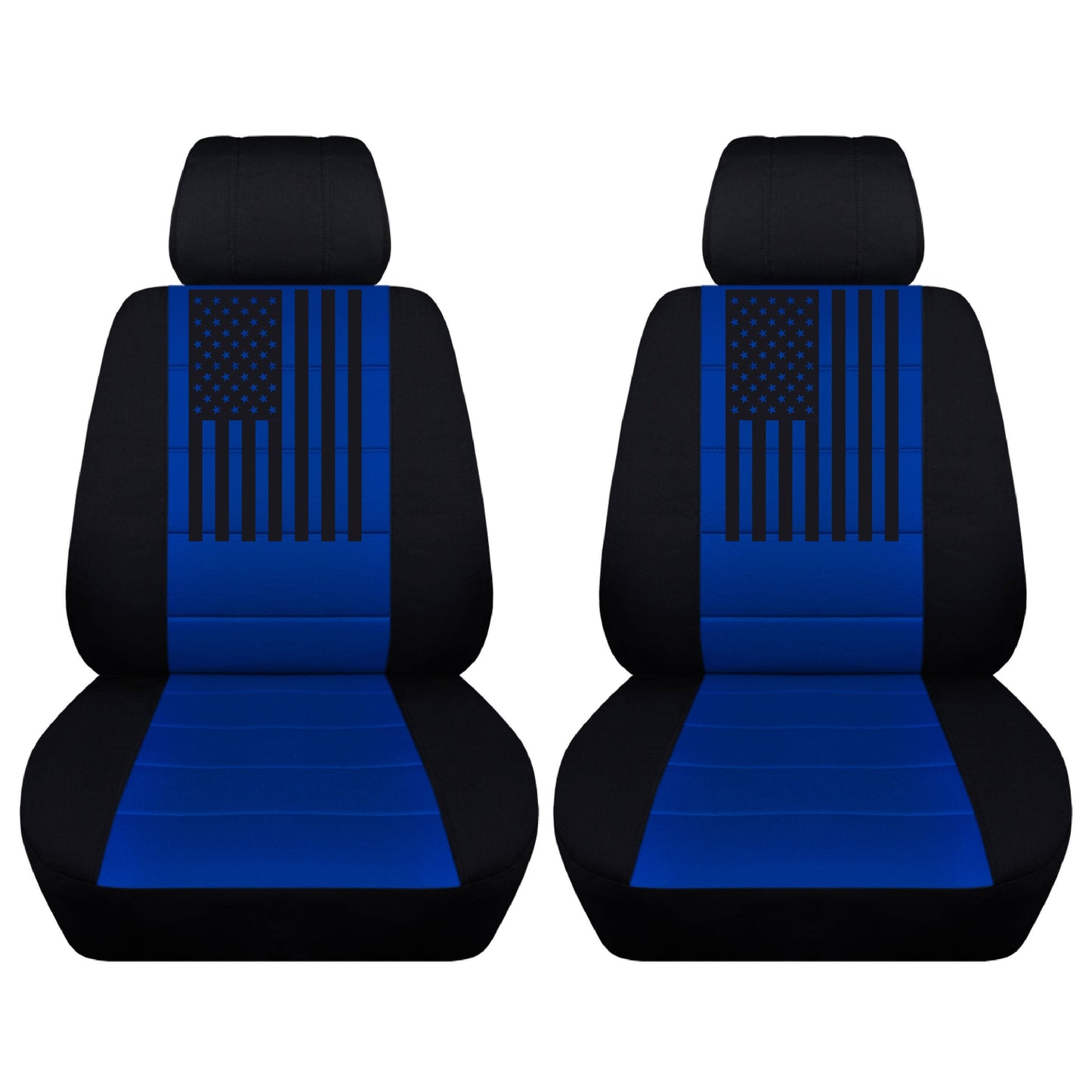 Dodge Ram Seat Covers - American Flag Design - Front Set