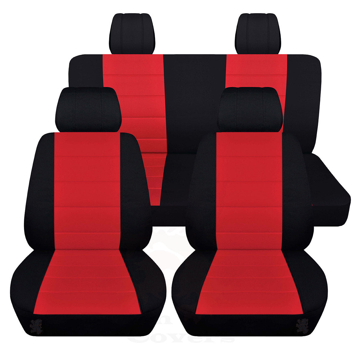 Jeep Wrangler JK Seat Covers - Front and Rear Seat Covers for 2011 to 2018 Jeep Wrangler JK - Airbag Friendly Water Repellant Car Seat Covers