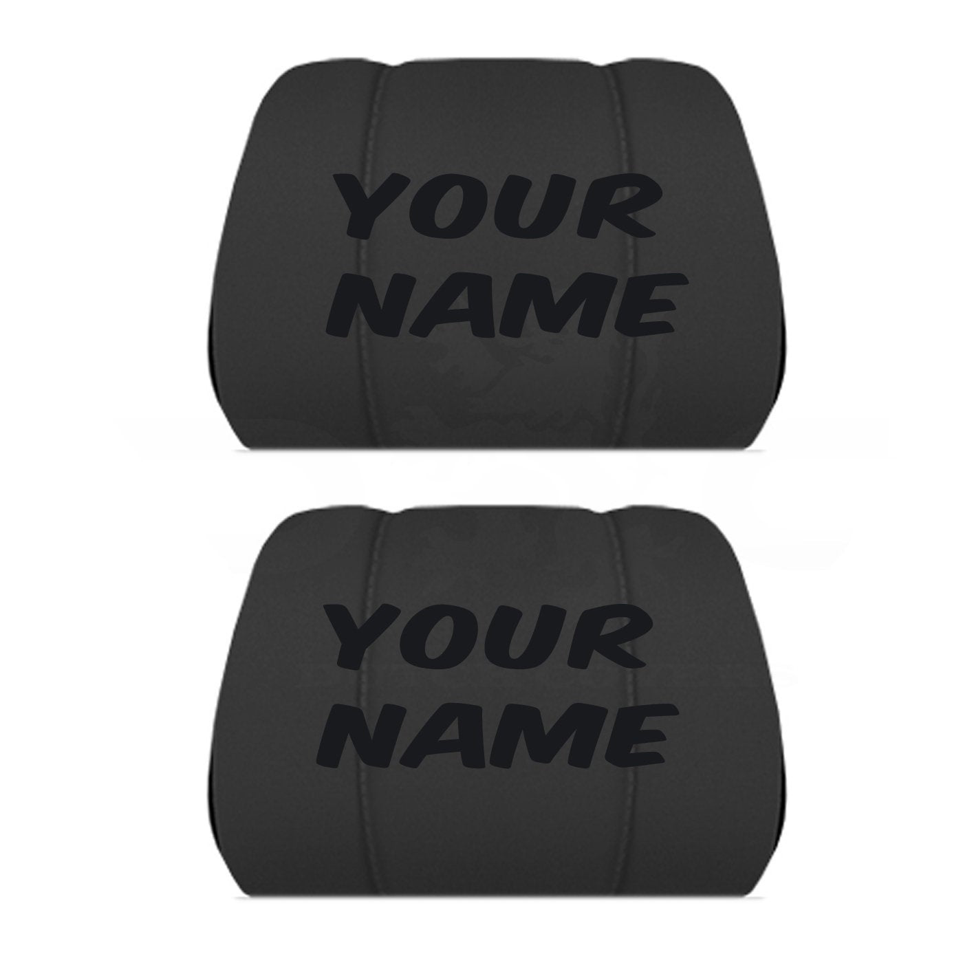 Two Headrest Covers for your Specific Car With your Choice of Name Embroidered 10 Color Choices