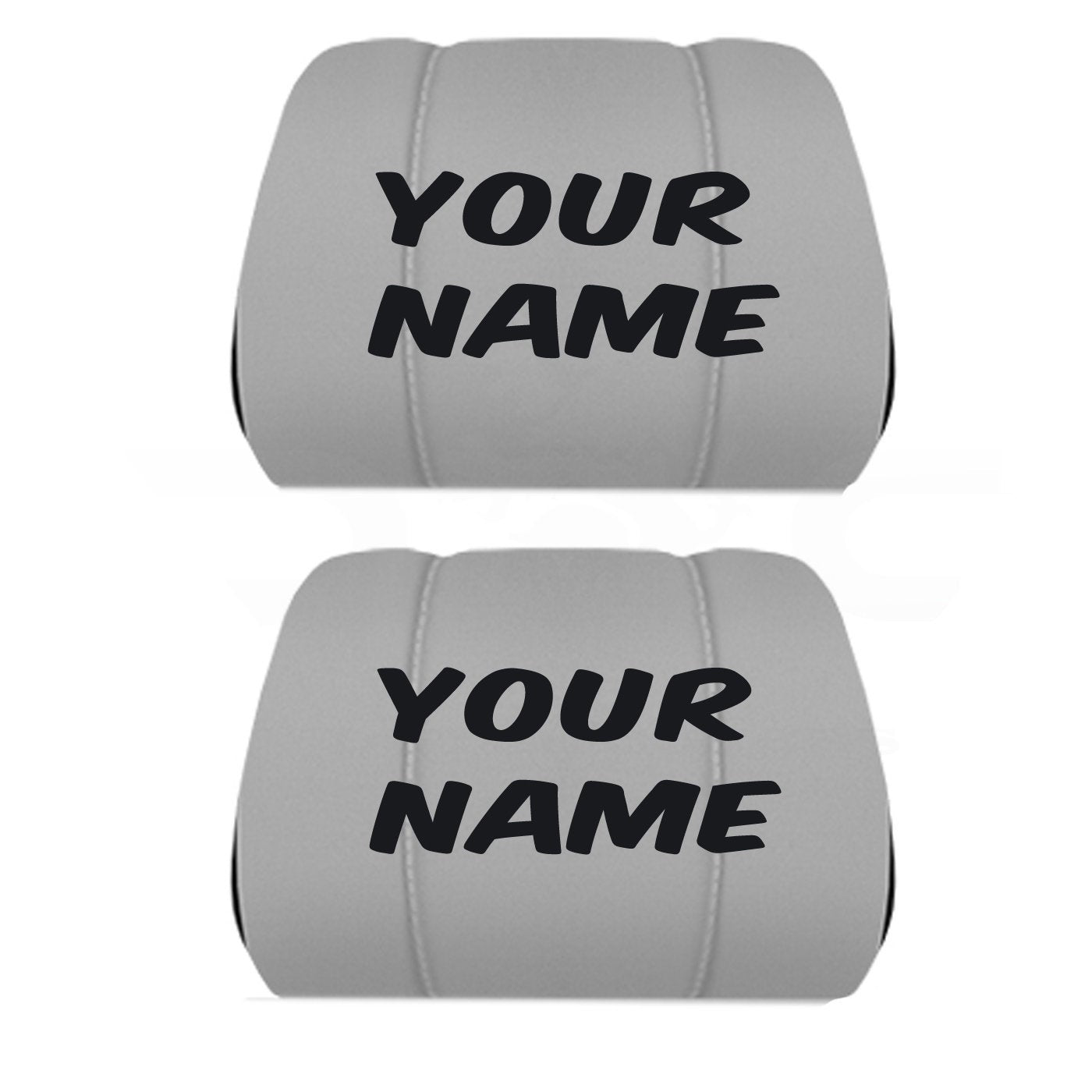 Two Headrest Covers for your Specific Car With your Choice of Name Embroidered 10 Color Choices