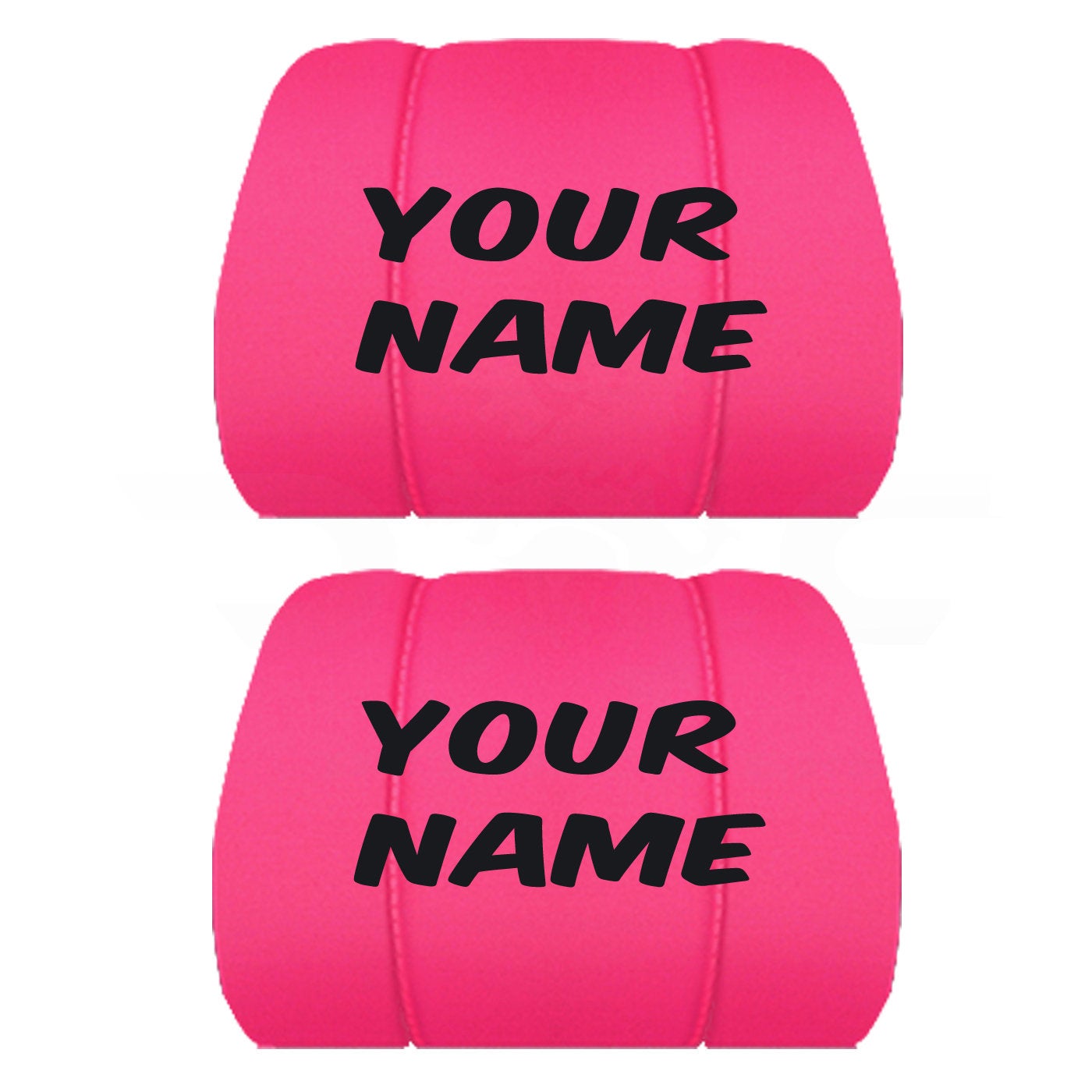 Two Headrest Covers for your Specific Car With your Choice of Name Embroidered 10 Color Choices