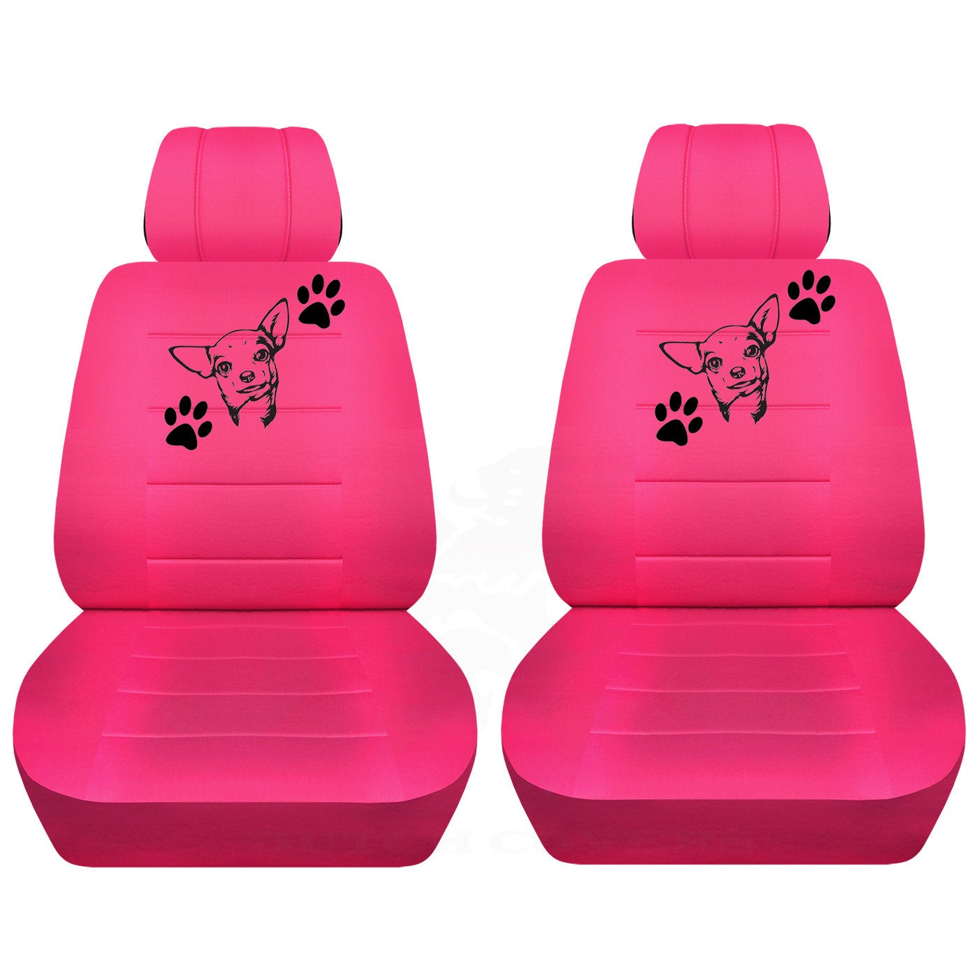 Fits Honda Civic Seat Covers with Separate Headrest Paw Prints Chihuahua