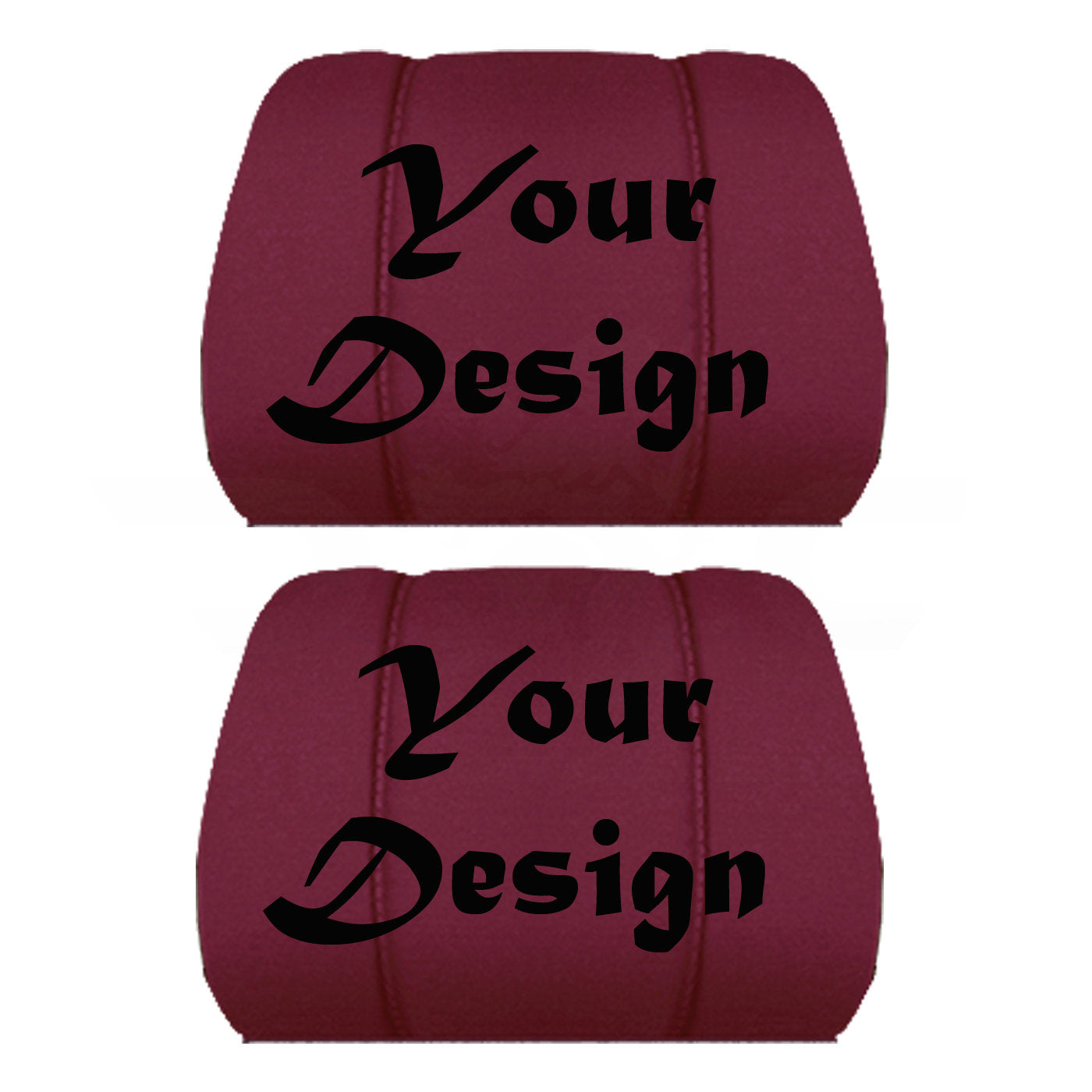 Two Headrest Covers for your Specific Car With your Choice of Design Embroidered 9 Color Choices