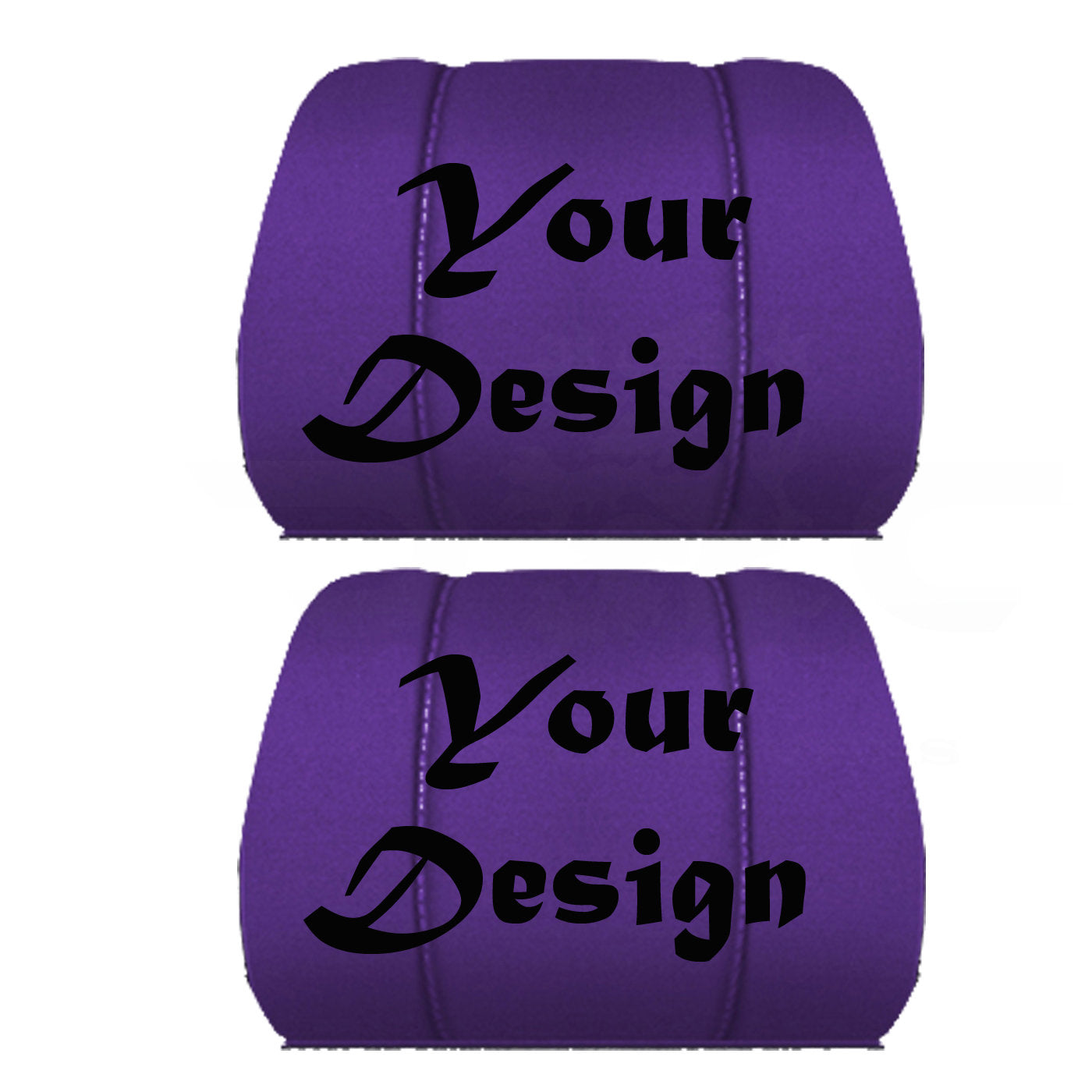 Two Headrest Covers for your Specific Car With your Choice of Design Embroidered 9 Color Choices