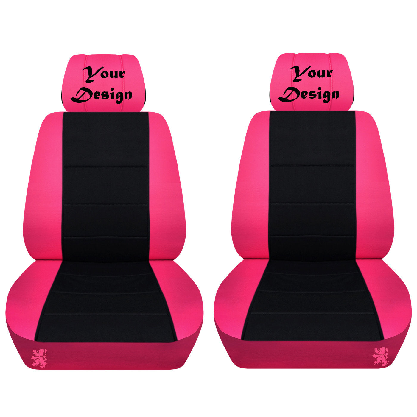 Two Front Seat Covers Fits a Toyota Corolla with Your Design Embroidered Side Airbag Friendly