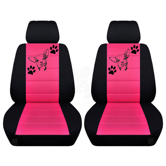 Dodge Ram Seat Covers -  Front Set - Chihuahua Design